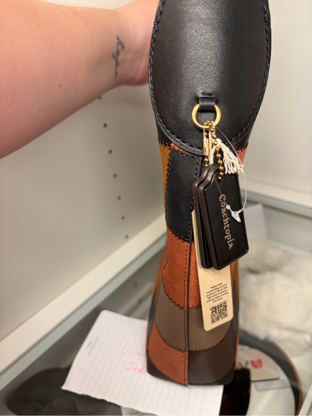 Coach Coachtopia Brooklyn 28 Clay Multi Shoulder Bag (the perfect fall bag!) NEW - Picture 15 of 15